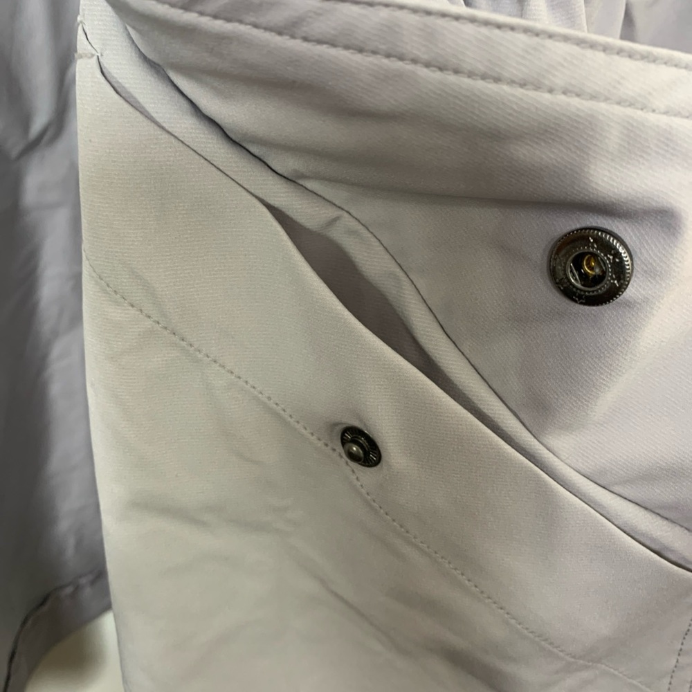 Fabletics Giana Jacket Oversized Gray Size M New Without Tags Full Zip Hood Rain - Picture 15 of 16